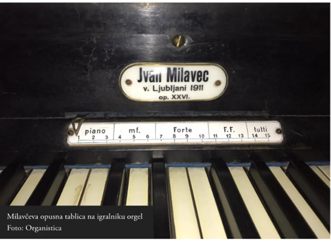 Milavec's organ in the Ljubljana Cathedral