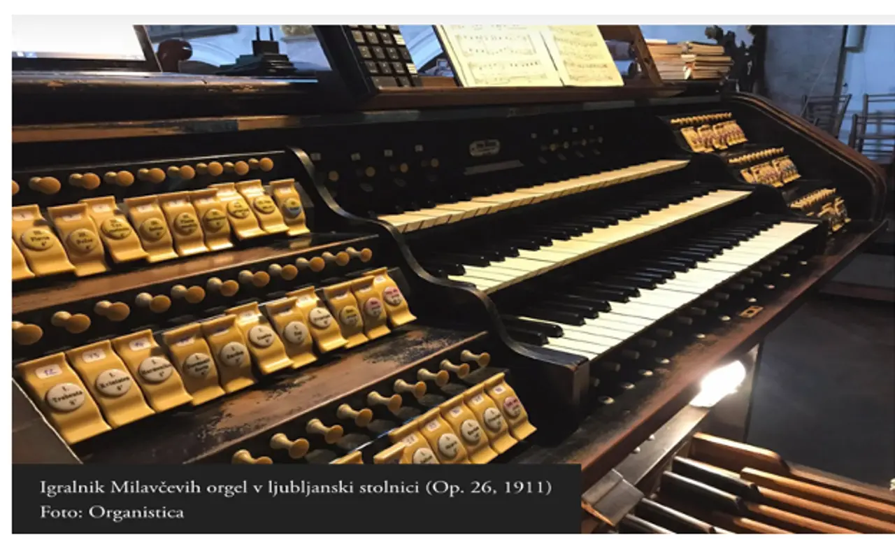 Milavec's organ in the Ljubljana Cathedral