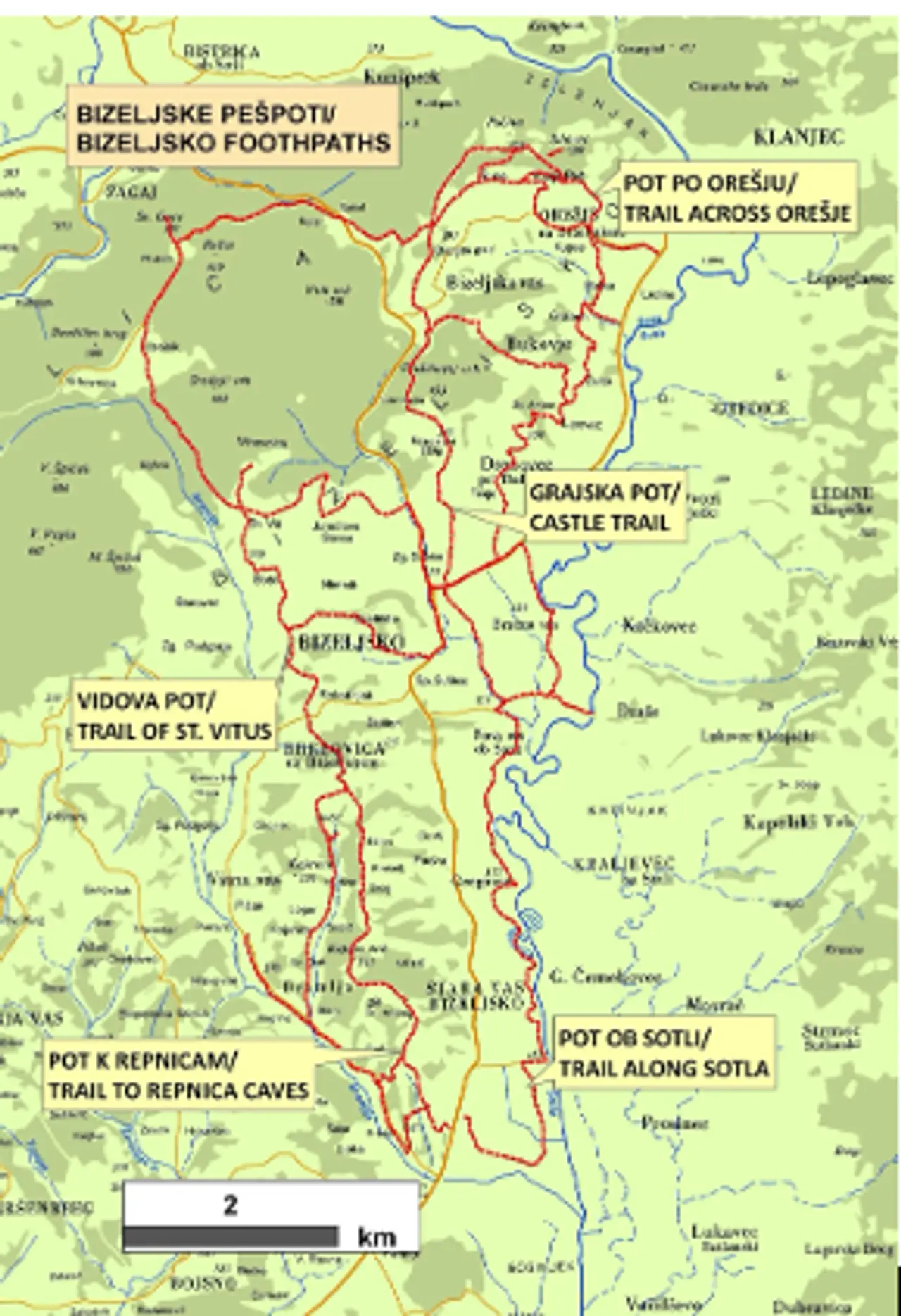 The Foothpaths of Bizeljsko